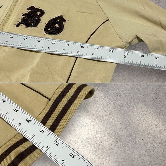 BCBG Tan & Brown Two Way Zip Jacket - Picture 9 of 9